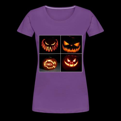 Check Engine Light Pumpkin - Women's Premium T-Shirt
