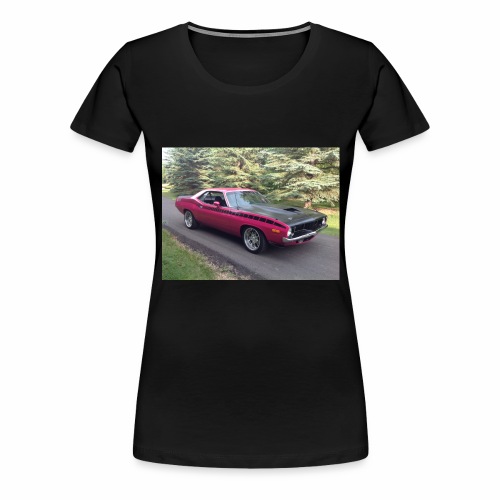 Plymouth 'Cuda 440+6 Pak 4-Speed - Women's Premium T-Shirt