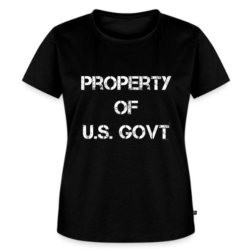 PROPERTY OF U.S. GOVT, white captureit - Women's Premium T-Shirt