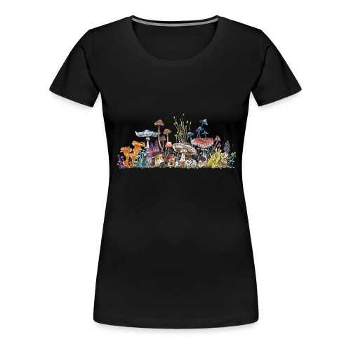 mushroom crowd / fungi - friends - Women's Premium T-Shirt