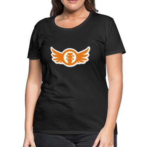 Ukulele Gives You Wings (Orange) - Women's Premium T-Shirt
