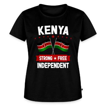 Kenya - Women's Premium T-Shirt - black - Front - Selfina (174cm)