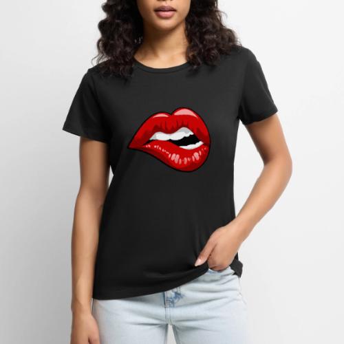 Lip Bite - Women's Premium T-Shirt