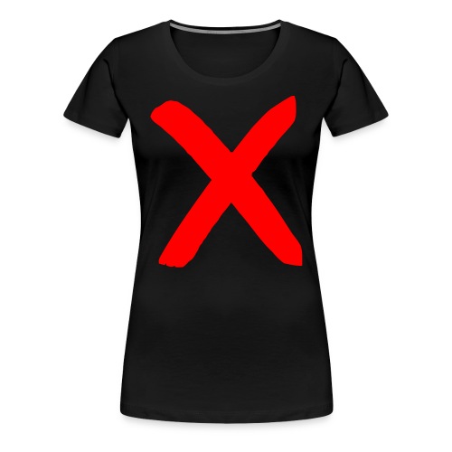 X, Big Red X - Women's Premium T-Shirt