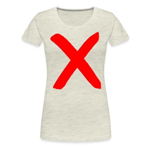 X, Big Red X - Women's Premium T-Shirt