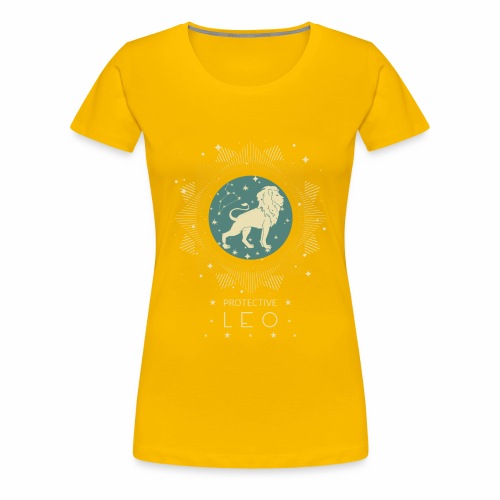Zodiac sign Leo constellation birthday July August - Women's Premium T-Shirt