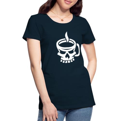 Caffeinated Coffee Skull - Women's Premium T-Shirt