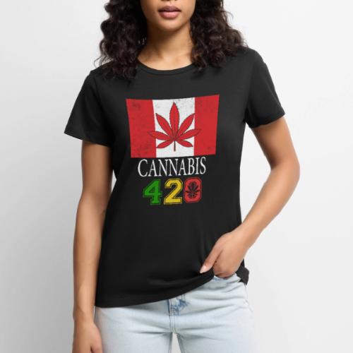 Comical 420 Celebrate Herb Weed Marijuana Design - Women's Premium T-Shirt