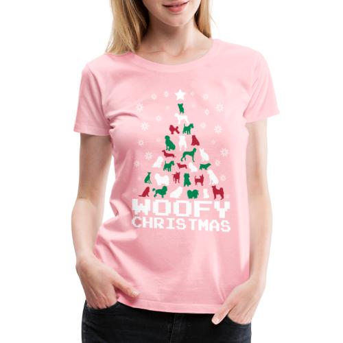 Woofy Christmas Tree - Women's Premium T-Shirt
