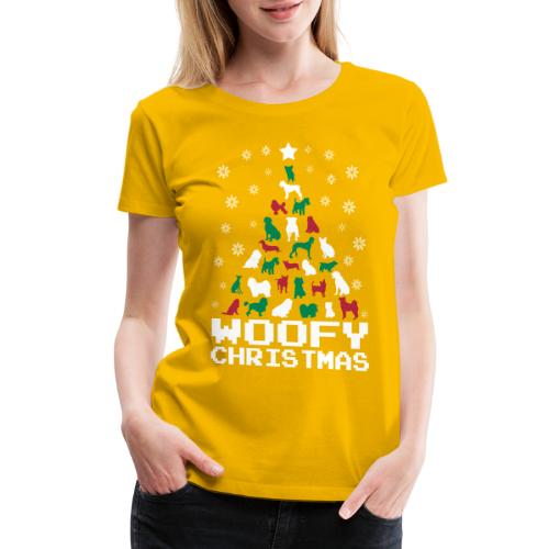 Woofy Christmas Tree - Women's Premium T-Shirt
