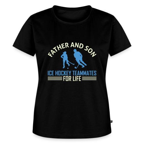Father and Son Ice Hockey Teammates Ice hockey - Women's Premium T-Shirt