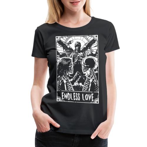 lovers endless love skull - Women's Premium T-Shirt