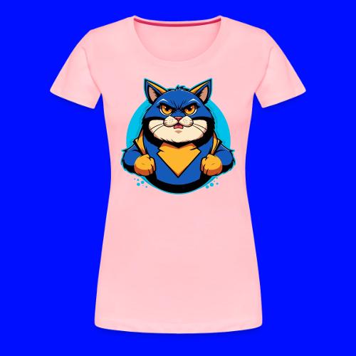 Superhero Cat - Women's Premium T-Shirt