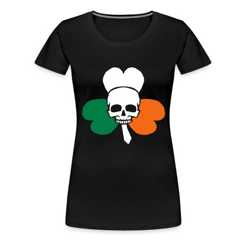 irish_skull_shamrock - Women's Premium T-Shirt