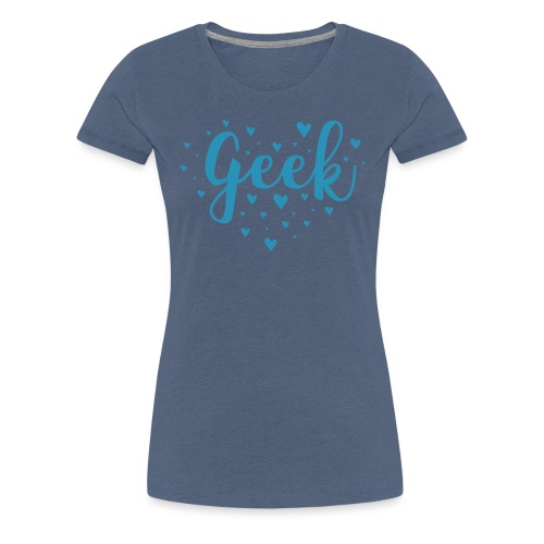 cute geek heart - Women's Premium T-Shirt