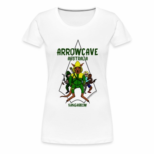 Arrow Cave Logo - Dark - Women's Premium T-Shirt