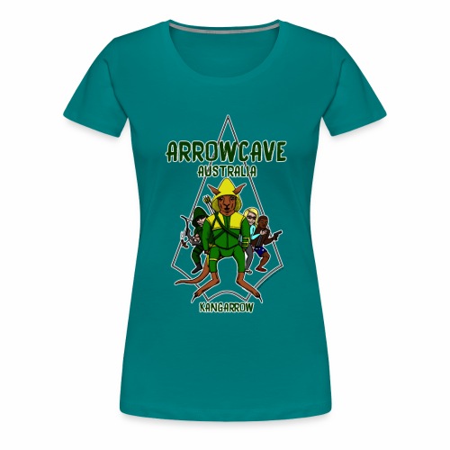 Arrow Cave Logo - Dark - Women's Premium T-Shirt