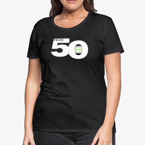 50 Pride Agender Pride Flag - Women's Premium T-Shirt