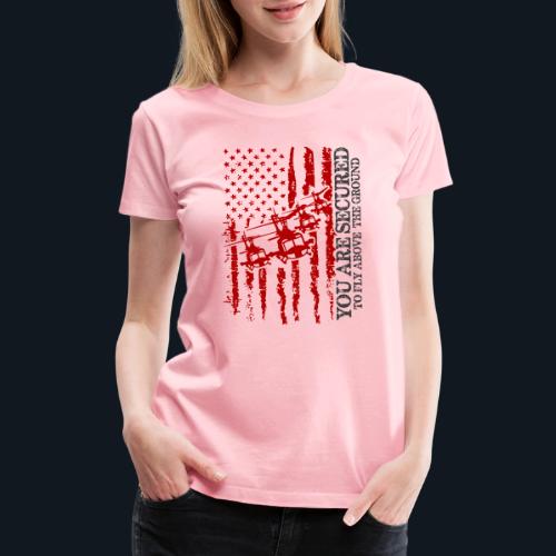 You are Secured To Fly Above The Ground - Women's Premium T-Shirt
