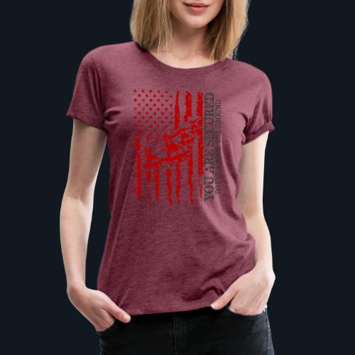 You are Secured To Fly Above The Ground - Women's Premium T-Shirt