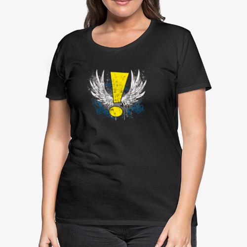 Winged Whee! Exclamation Point - Women's Premium T-Shirt