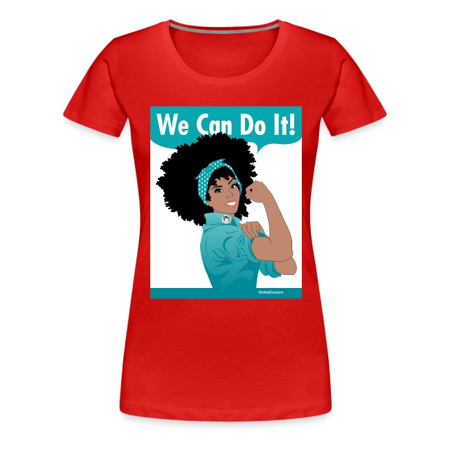 GlobalCouture WeCanDoIt TEAL Poster RGB png