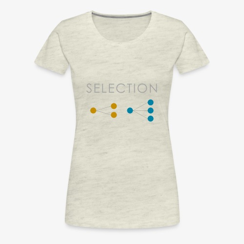 Minimalist design: selection (dark background) - Women's Premium T-Shirt