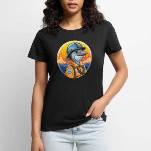 Dolphin Firefighter - Women's Premium T-Shirt