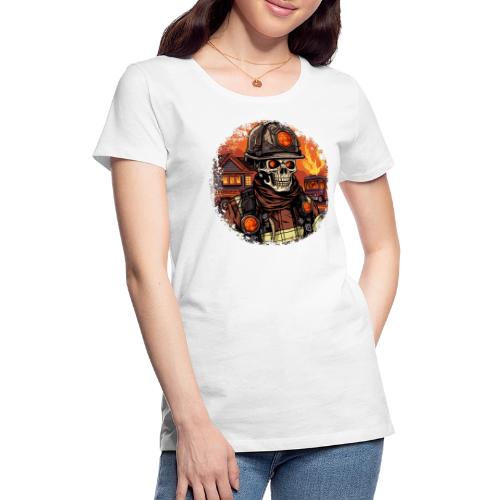 Skeletons Firefighter / fireman skeleton - Women's Premium T-Shirt