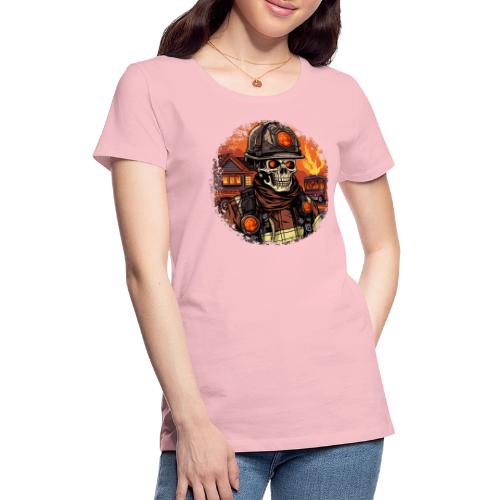 Skeletons Firefighter / fireman skeleton - Women's Premium T-Shirt