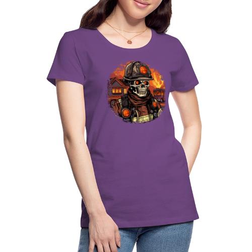 Skeletons Firefighter / fireman skeleton - Women's Premium T-Shirt