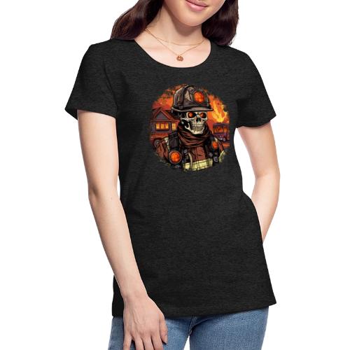 Skeletons Firefighter / fireman skeleton - Women's Premium T-Shirt