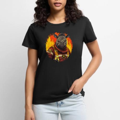Fireman rhino - Women's Premium T-Shirt