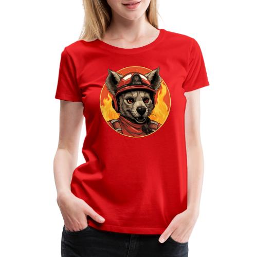 Firefighter hyena - Women's Premium T-Shirt