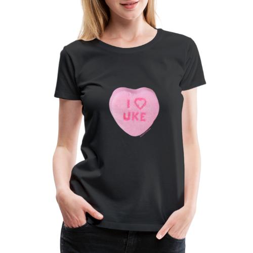 I Heart Uke - Women's Premium T-Shirt