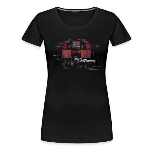 electronium logo composite REV5 Logo Below - Women's Premium T-Shirt