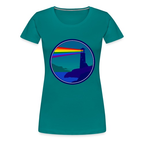 Be a Beacon (Rainbow Beam) - Women's Premium T-Shirt