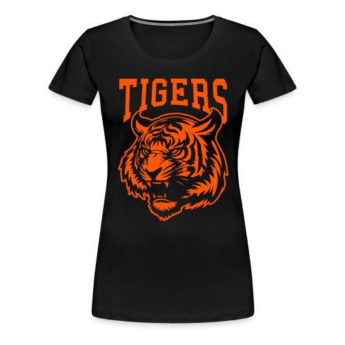 Custom Tigers Team Mascot Shirts for Sports Fans - Women's Premium T-Shirt