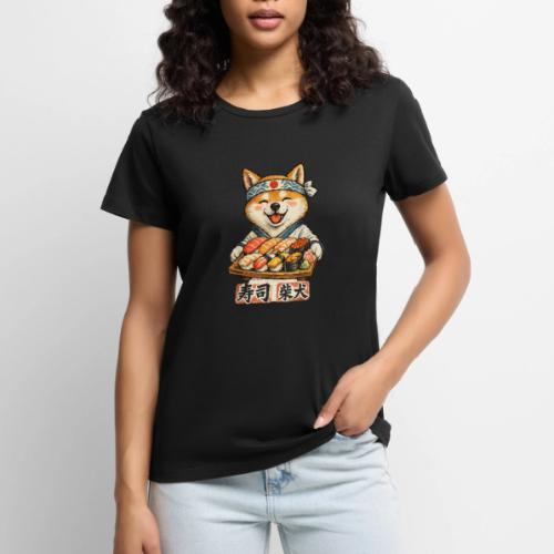 Funny Shiba Inu Sushi Kawaii Dog Tee - Women's Premium T-Shirt