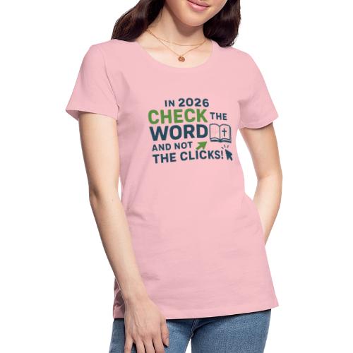 Color Word Clicks 2026 Background - Women's Premium T-Shirt