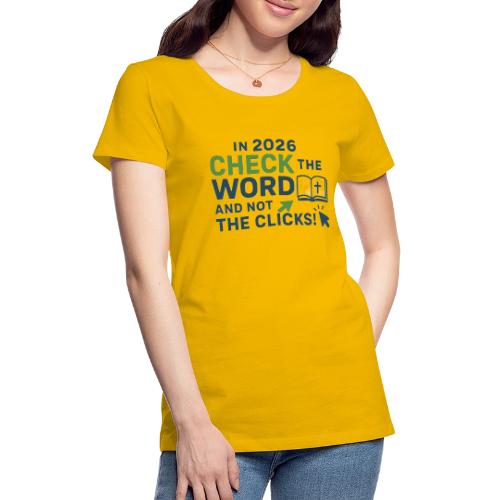 Color Word Clicks 2026 Background - Women's Premium T-Shirt