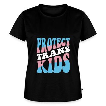 Protect Trans Kids Transgender - Women's Premium T-Shirt - black - Front - Selfina (174cm)