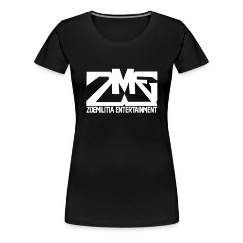 Zoe logo white - Women's Premium T-Shirt