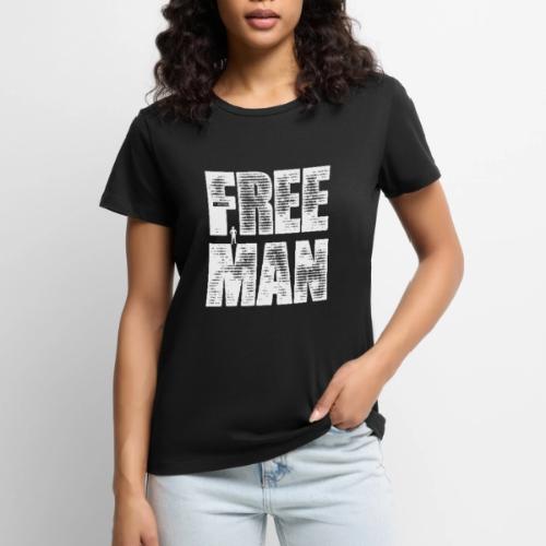 FREE MAN - White Graphic - Women's Premium T-Shirt