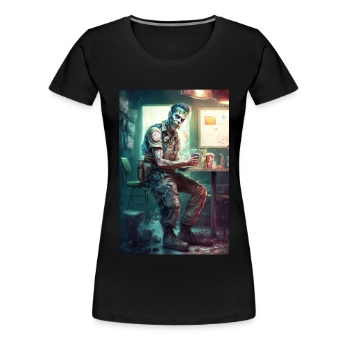 McBrain Kings Worker 08: Zombies In Everyday Life - Women's Premium T-Shirt