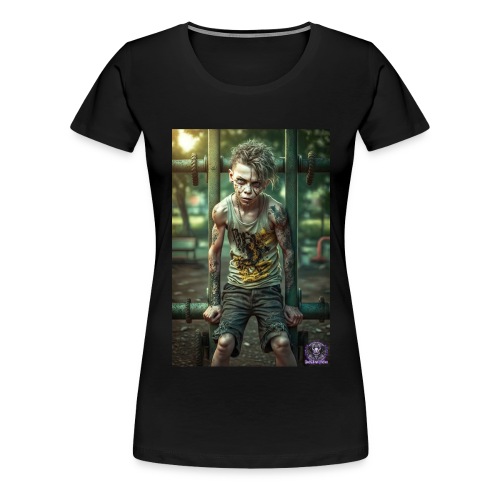 Zombie Kid Playground B09: Zombies Everyday Life - Women's Premium T-Shirt