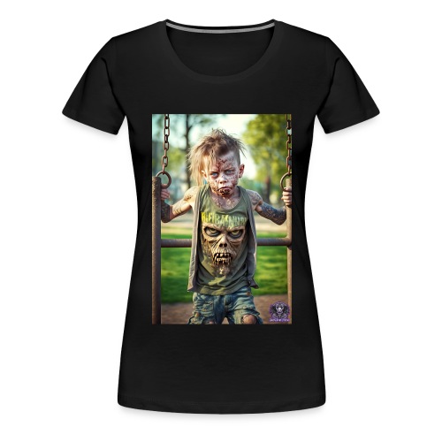 Zombie Kid Playground B10: Zombies Everyday Life - Women's Premium T-Shirt