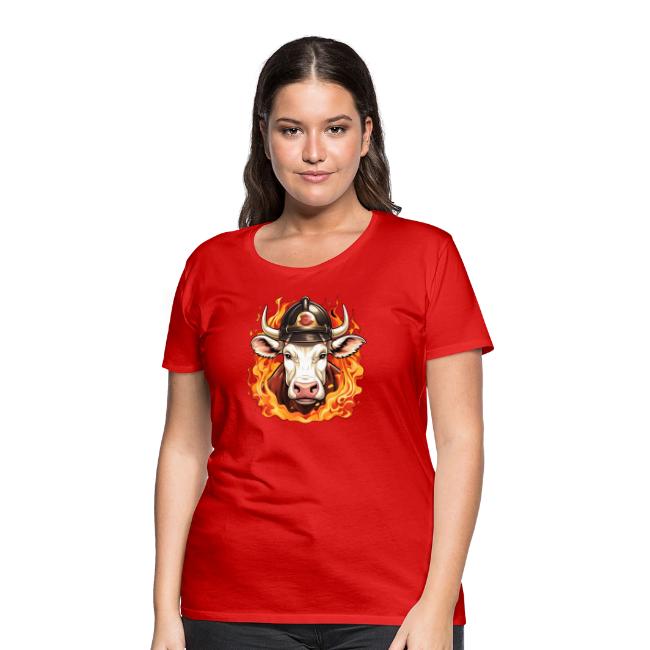 Firefighter cow