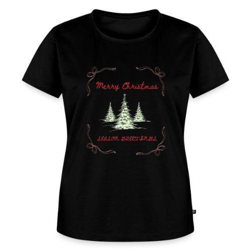 Beautiful Green Christmas Tree Graphic - Women's Premium T-Shirt