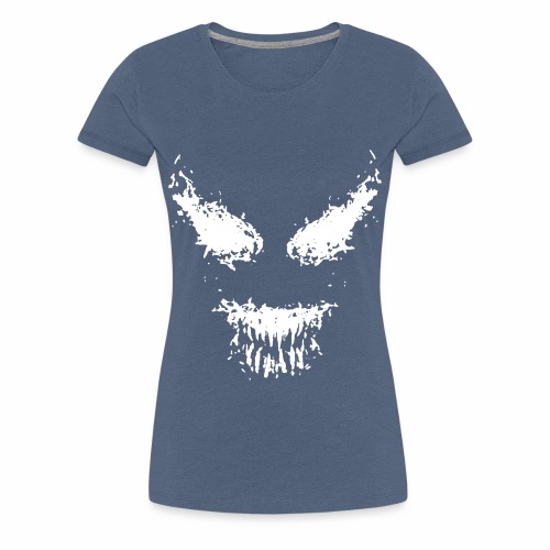 Creepy Monster Nightmare Halloween Face - Women's Premium T-Shirt